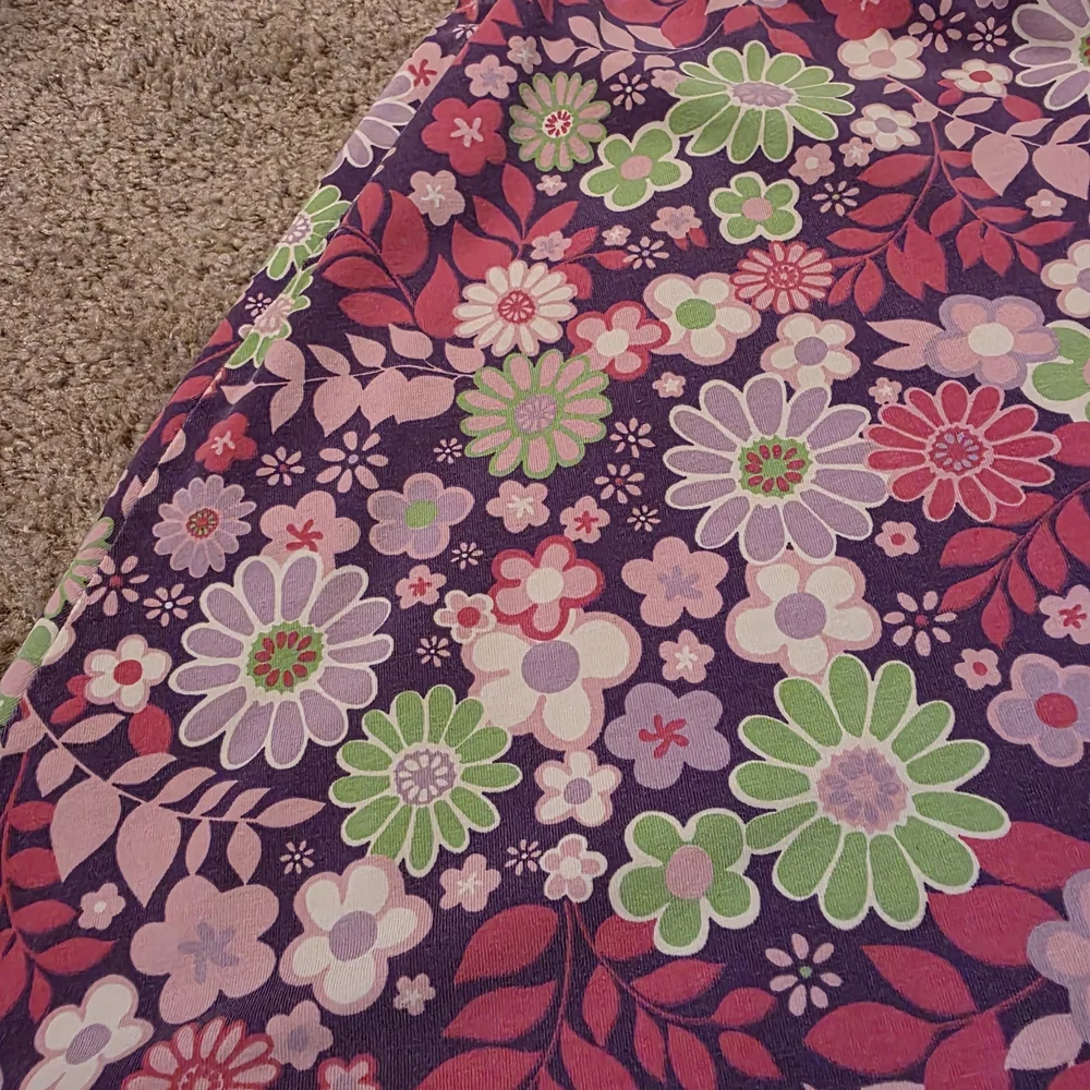 The Children's Place Purple and Green Floral Dress - Picture 2 of 6